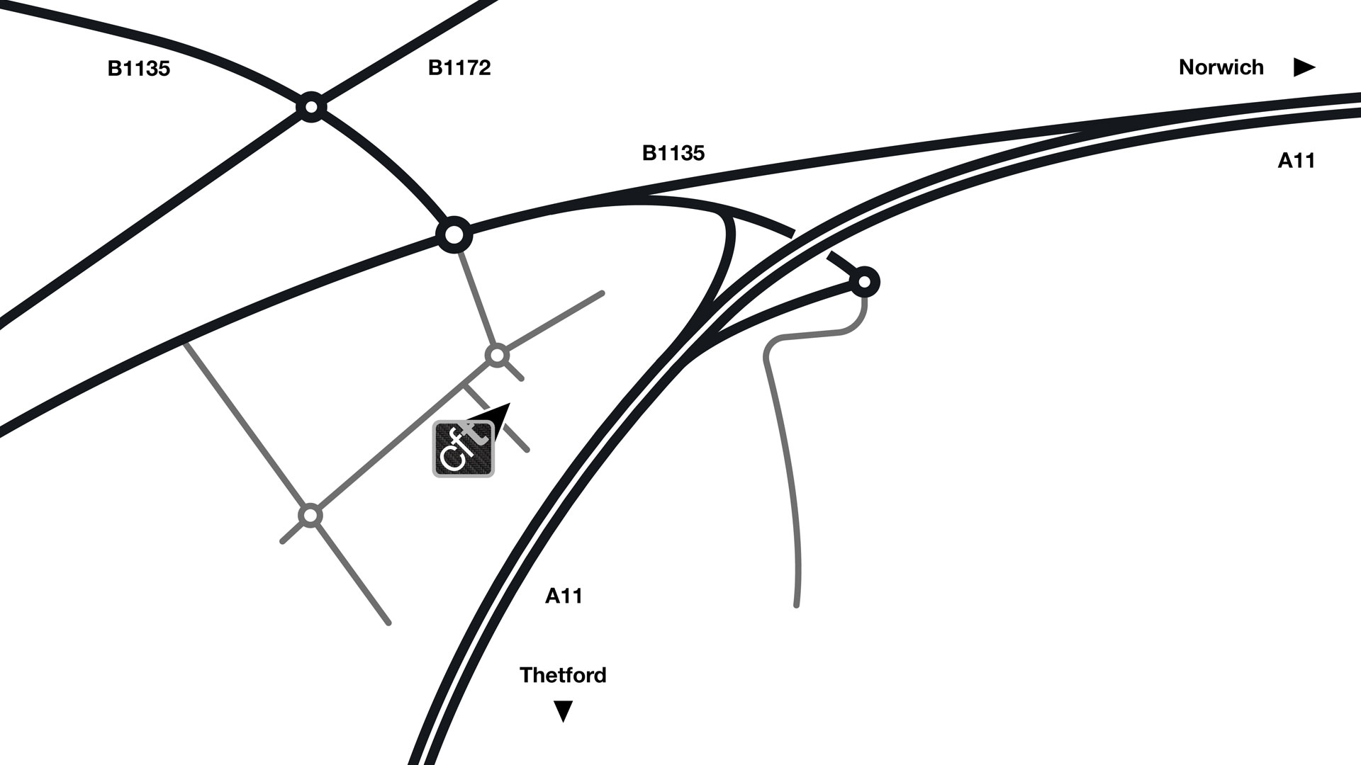 map of the area